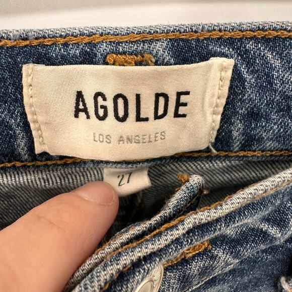 AGOLDE Riley High Rise Straight Crop Denim Jeans // 27 - Picture 6 of 12